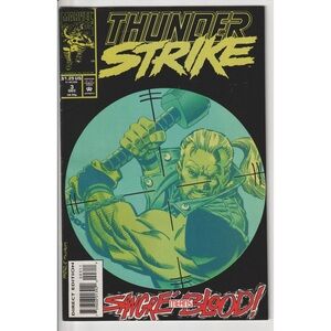 ⭐️Marvel Thunderstrike Comic with Bold Green and Blue⭐️
